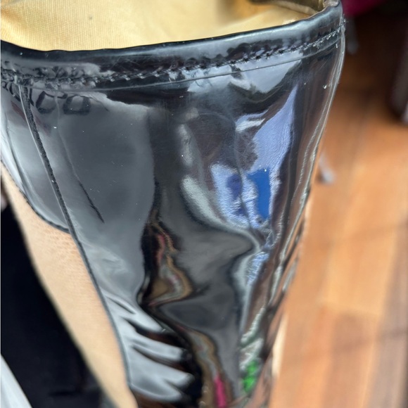 Tory Burch Ella Straw Rafia & Black Patent Trim Tote in VGUC - Picture 7 of 16